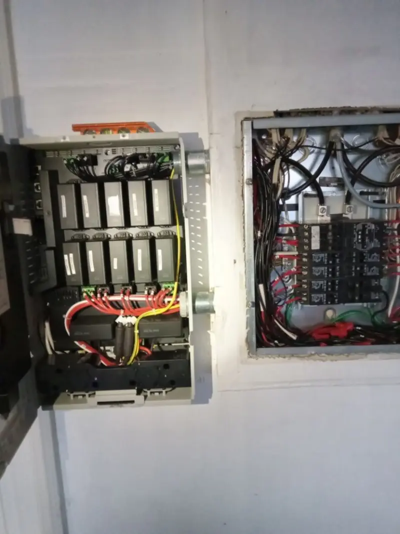 Electrical panel upgrade completed for Security Camera Wiring in Quail Ridge